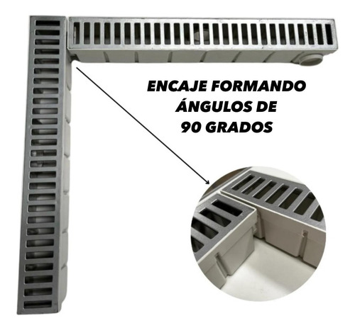 Rejilla Lineal 6x50 Cm Con Reja De Aluminio Encantrasble