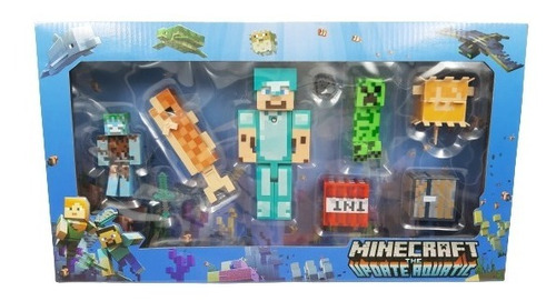 Figurita de Minecraft  Steve Accesorios Plastico 7 cm 
