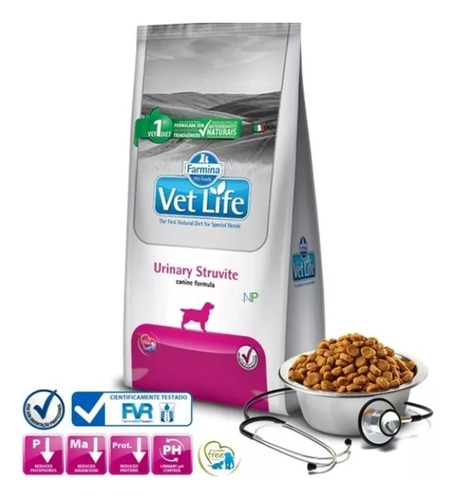 Alimento Perro Urinario Vet Life Urinary Struvite 10.1kg