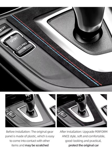 Alcantara Panel Palanca Bmw F30 F34 F32 F33 F36 Serie 3 Y 4