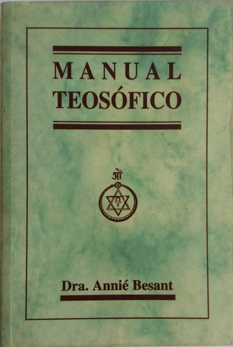 Libro Manual Teosofico Annie Besant 