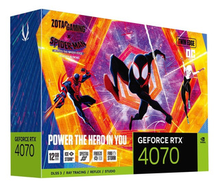 Tarjeta Grafica Rtx 4070 Oc Spider-man Spider-verse Bundle