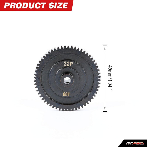 Engranaje Recto, 60t 32p Para Piezas De Axial 1/10 Scx10 Pro