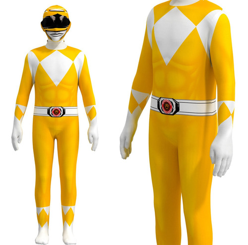 Traje Cosplay Mighty Morphin Power Rangers Para Niño/adulto