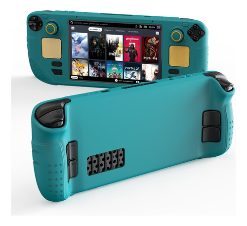 Iine Funda Protectora Para Steam Deck Case Silicona Verde