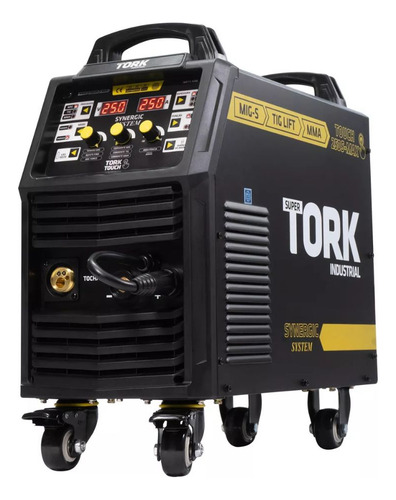 Inversor De Solda Mig Super Tork + 4 Esquadro Magnetico 12kg Cor Preto Frequência 60hz