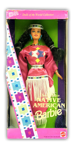 Dolls Of  World 3rd Ed Native American Barbie 1994 Detalle