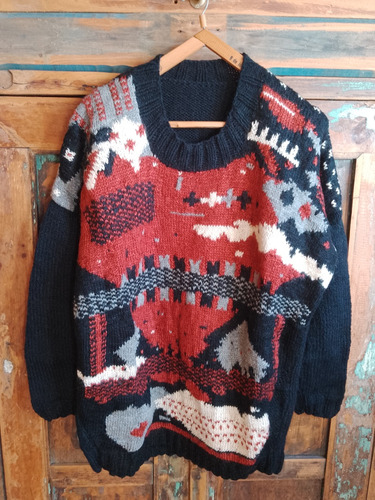 Sweater Tejido A Mano Muy Estilo Félix, Bode