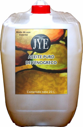 Aceite Natural Jye De Fenogreco Puro 20 Litros A Granel