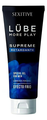 Gel Lubricante Intimo Masculino sexitive lube supreme Efecto Frio placer prolongado