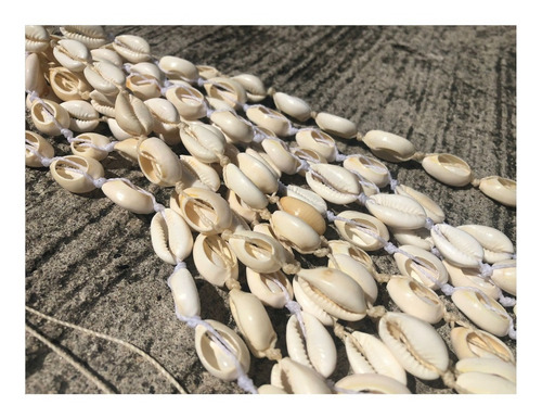 Pulseira Tornozeleira Chocker Búzios Concha Thassia Noronha Diâmetro 40 Cm