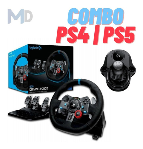 Combo Volante Gamer G29 Ps4/ps5/pc + Câmbio Shifter Logitech