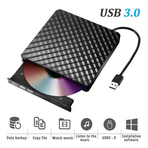Reproductor De Dvd Usb 3.0 Externo Para Mac Os Windows