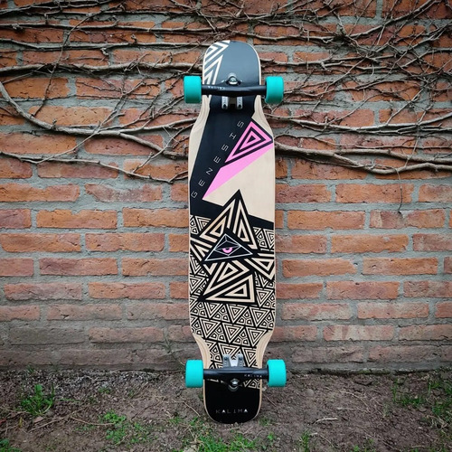 Imagen 2 de 8 de Longboard Completo Kalima Genesis Dancing Freestyle Maple