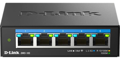 Conmutador Para Juegos No Administrado D-link De 5 Puertos Y