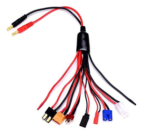 Rc Lipo Battery Charger Adapter Conector Splitter Cable 9 En