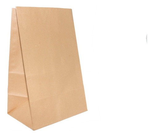 Bolsa Papel Madera Sin Manija Delivery N°4 (38x26x12) X 100