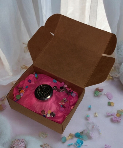 Caja Kraft 50 Piezas Para Regalos Joyeria Dulces ( Thanks )