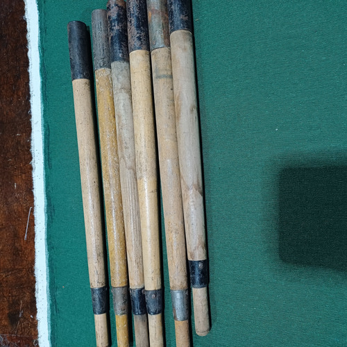 Antiguos Parantes De Carpas Del Ejército En Madera Lote De 6 (Usado)
