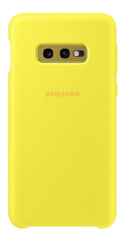 Case Samsung Silicone Cover Para Galaxy S10e Amarillo