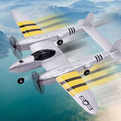 P38 Rc Fighter Plane Foam Aircraft Model De Juguete