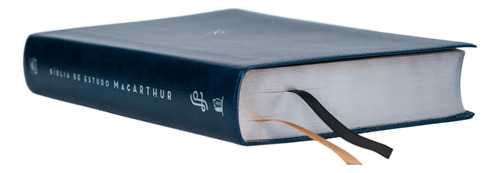 Livro Bíblia De Estudo Macarthur John Macarthur 1a Edição Capa Azul Leitura Perfeita 2023 Português Editora Thomas Nelson Brasil