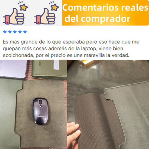 Maletín Para Laptop 13.3 /14 Funda Protectora Y Mousepad Color Negro Tamaño De Pantalla De La Laptop 13.3