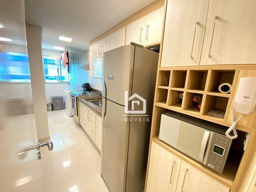 Imagem 10 de 24 de Lindo 2 Quartos Com 105m², Montado, Decorado, Climatizado E Com Vista Para O Mar! - Ap0739