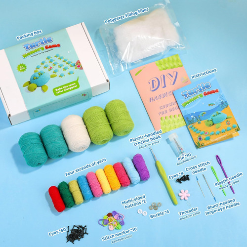 Kit De Crochet Para Principiantes Kit De 21 Pzas Animales De
