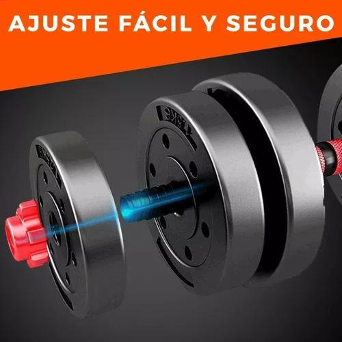 Set Mancuernas 20 Kg Kit De Mancuernas Barra Pesas Set Pesas