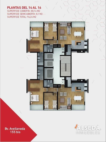 Imagen 5 de 21 de Torre Boulevard - Departamento 1 Dormitorio - Macrocentro