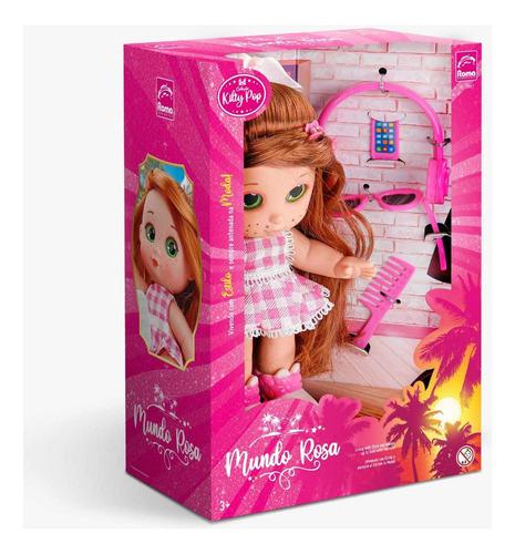 Boneca Minha Primeira Princesa Kilty Pop Merida 26 Cm