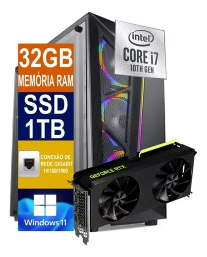 Pc Gamer Cpu I7 10700f / Ssd 1tb / 32gb Ddr4, Rtx 3060ti 8gb Pc Gamer Cpu I7 10700f / Ssd 1tb / 32gb Ddr4, Rtx 3060ti 8gb