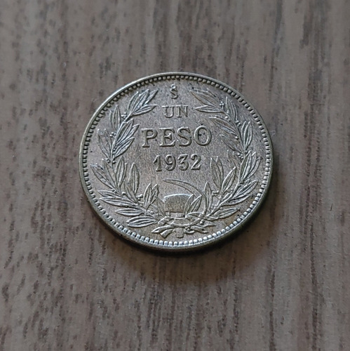 Moneda De Plata De Un Peso Año 1932