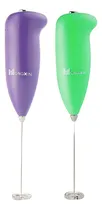 Comprar Kit 2 Mini Batidoras Eléctrica A Pila - Verde Y Morado