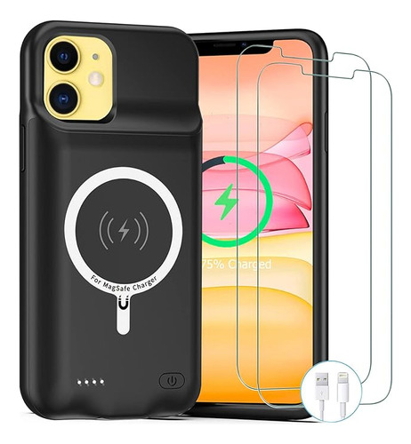 Funda De Bateria Para iPhone 11 Actualizada 10000mah Recarga