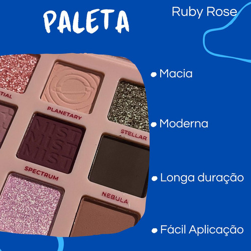 Paleta De Sombras Cosmic Mist Ruby Rose