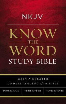 Libro Nkjv, Know The Word Study Bible, Hardcover, Red Let...