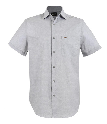 Camisa Casual Lee Manga Corta De Hombre S11