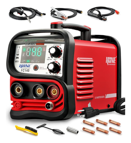 Hone Mig Welder 110v, Soldador De Núcleo De Flujo Real De 14