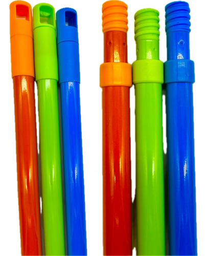 6 Trapeador Mop De Microfibra Rectangular Piso Sacudidor