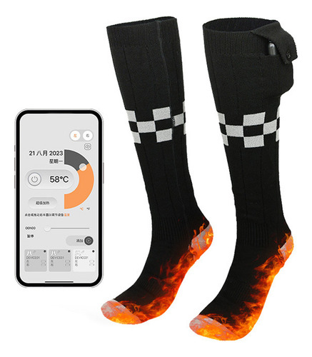 Calcetines Warm Heating Power App - Batería Recargable Con C