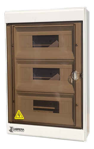 Caja P/ Termica Exterior C/ Puerta Din 36 Bocas Cab. Mia Luz