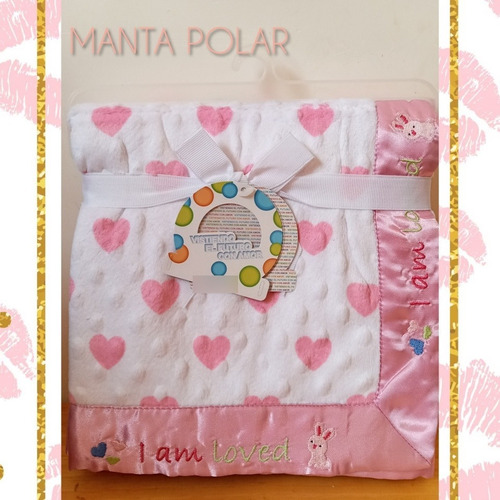 Imagen 1 de 9 de Manta O Cobija Para Bebé Reversible Hay Para Niña Y Niño