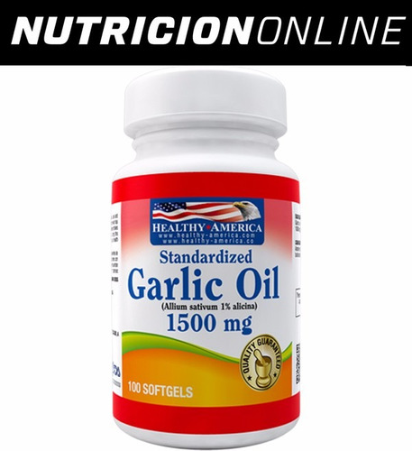 Garlic Oil 5000 Mg (100 Softgels)  Healthy America Invima