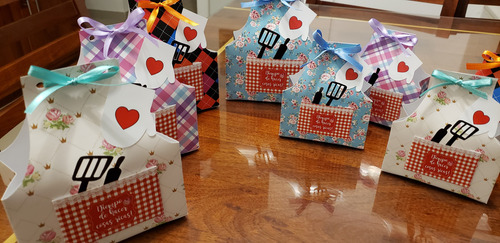 Kit Cajas Delantal De Cocina Imprimible