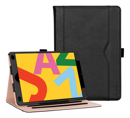 Procase P/ iPad 10,2 Pulgadas Funda Para iPad De 8.ª Negro