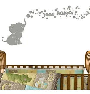 Vinilo Decorativo De Pared Con Diseño De Elefante