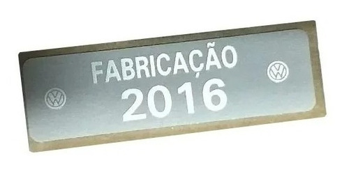 Etiqueta Plaqueta Fabricação 2016 Vw Original 5u0010874e