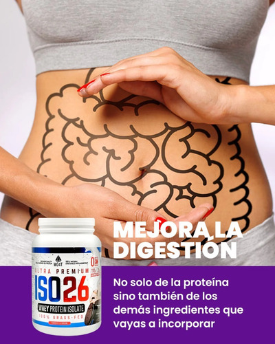 Imagen 7 de 7 de Proteína Iso26 Isolatada 1.6lbs Cookies & Cream Mo4t